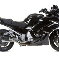   Yamaha Fjr 1300 2006 Evacuare cu dublă omologare legală, inclusiv db killers și coturi de legătură detașabile,Furore Nero