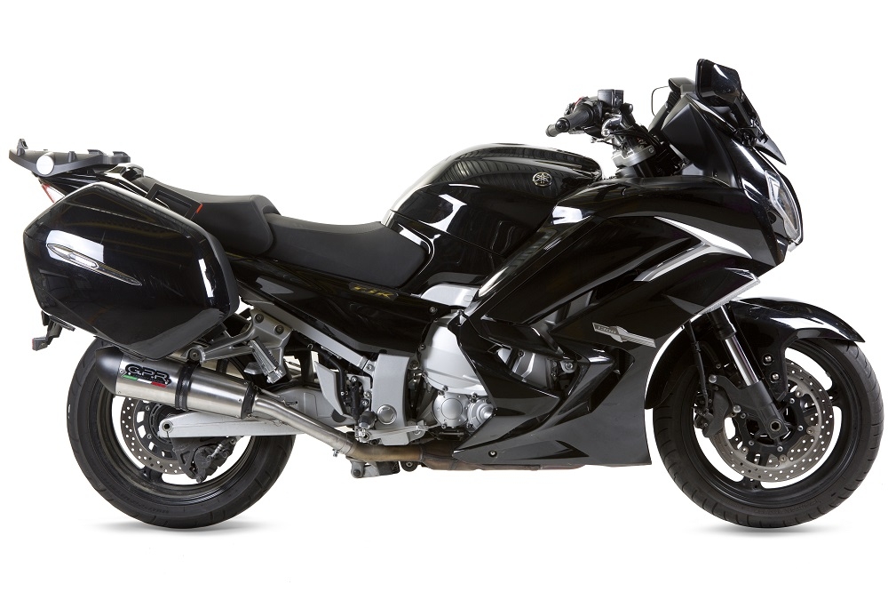 GPR exhaust compatible with Yamaha Fjr 1300 2017-2020, New Grand Prix Evo Titanium, Dual Homologated legal slip-on exhaust including removable db killers, link pipes and catalysts 