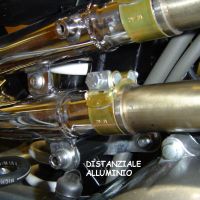 Exhaust compatible with Honda Fmx 650 2005-2008, Inox Tondo, Dual Homologated legal slip-on exhaust including removable db killers and link pipes