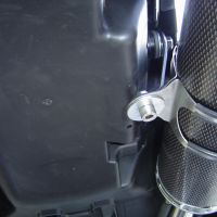 Exhaust compatible with Honda Fmx 650 2005-2008, Inox Tondo, Dual Homologated legal slip-on exhaust including removable db killers and link pipes