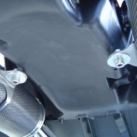 Exhaust compatible with Honda Fmx 650 2005-2008, Inox Tondo, Dual Homologated legal slip-on exhaust including removable db killers and link pipes