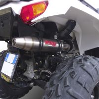 Exhaust compatible with Polaris Predator 500 2003-2010, Deeptone Atv, Homologated legal full system exhaust, including removable db killer