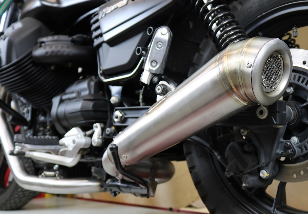 Esapament GPR compatibil cu Moto Guzzi V7 III Special-Stone-Carbon 2017  Sistem complet de evacuare Racing,Powercone Evo