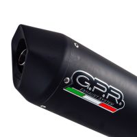 Exhaust compatible with Aprilia Dorsoduro 900 2017-2020, Furore Nero, Dual racing slip-on exhaust including link pipes