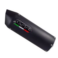 Exhaust compatible with Aprilia Dorsoduro 900 2017-2020, Furore Nero, Dual racing slip-on exhaust including link pipes