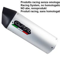 Exhaust compatible with Tuning TUNING 1980-2021, Furore alluminio, Universal racing silencer, without link pipe