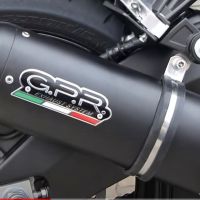 Exhaust compatible with Yamaha Fz 8 2010-2016, Furore Nero, Homologated legal slip-on exhaust including removable db killer and link pipe