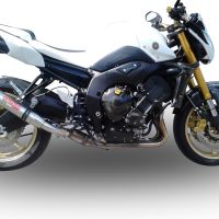 Esapament GPR compatibil cu Yamaha Fz 8  2010 Evacuare slip-on omologata, inclusiv db killer detașabil și cot de legătură,Deeptone Inox
