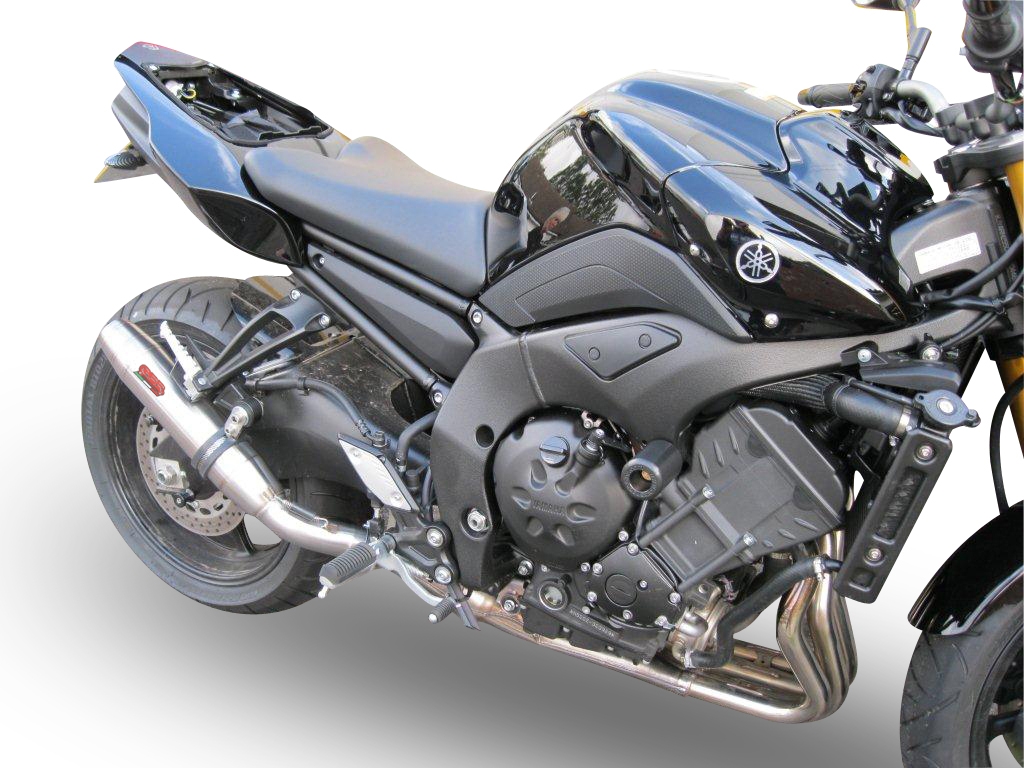 Esapament GPR compatibil cu Yamaha Fz 8  2010 Evacuare slip-on omologata, inclusiv db killer detașabil și cot de legătură,Deeptone Inox