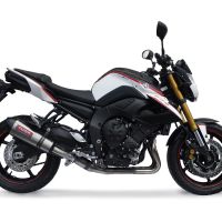 Esapament GPR compatibil cu Yamaha Fz 8  2010 Evacuare slip-on omologata, inclusiv db killer detașabil și cot de legătură,New Grand Prix Evo Titanium