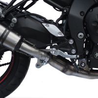 Exhaust compatible with Yamaha Fz 8 2010-2016, Albus Ceramic, Homologated legal slip-on exhaust including removable db killer and link pipe