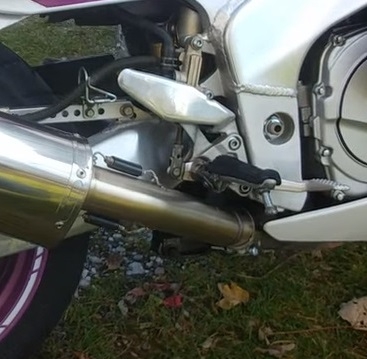   Yamaha Fzr 1000 Ex-Up 1989 Evacuare slip-on omologata, inclusiv db killer detașabil și cot de legătură,Trioval