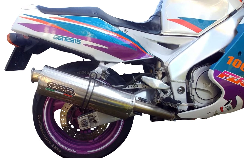   Yamaha Fzr 1000 Ex-Up 1989 Evacuare slip-on omologata, inclusiv db killer detașabil și cot de legătură,Trioval