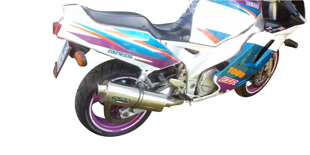   Yamaha Fzr 1000 Ex-Up 1989 Evacuare slip-on omologata, inclusiv db killer detașabil și cot de legătură,Trioval