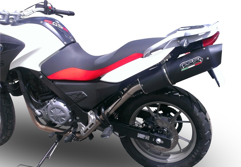 Esapament GPR compatibil cu Bmw G 650 Gs -Sertao 2010 Evacuare slip-on omologata, inclusiv db killer detașabil și cot de legătură,Furore Poppy