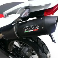 Esapament GPR compatibil cu Bmw G 650 Gs -Sertao 2010 Evacuare slip-on omologata, inclusiv db killer detașabil și cot de legătură,Furore Nero