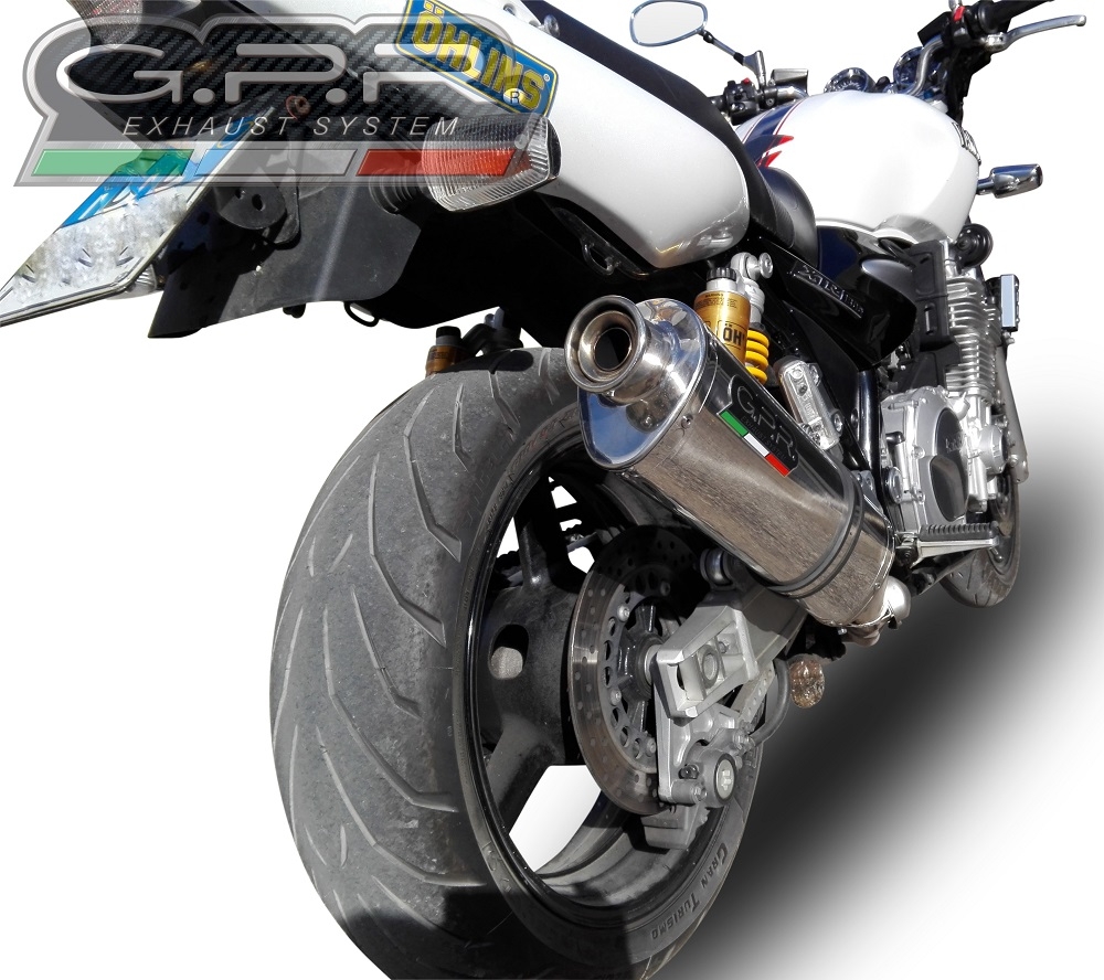   Yamaha Xjr 1300 2007 Evacuare slip-on omologata, inclusiv db killer detașabil și cot de legătură,Trioval