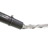 Exhaust compatible with Yamaha T-Max 500 2001-2011, Furore Nero, Homologated legal full system exhaust, including removable db killer