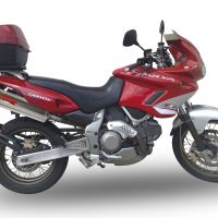 Esapament GPR compatibil cu Cagiva Gran Canyon  1998 Evacuare cu dublă omologare legală, inclusiv db killers și coturi de legătură detașabile,Trioval