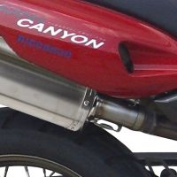 Esapament GPR compatibil cu Cagiva Navigator 1000 2000 Evacuare cu dublă omologare legală, inclusiv db killers și coturi de legătură detașabile,Trioval