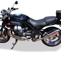 Esapament GPR compatibil cu Moto Guzzi Griso 850 2006 Evacuare slip-on omologata, inclusiv db killer detașabil, cot de legătură și catalizator,Trioval