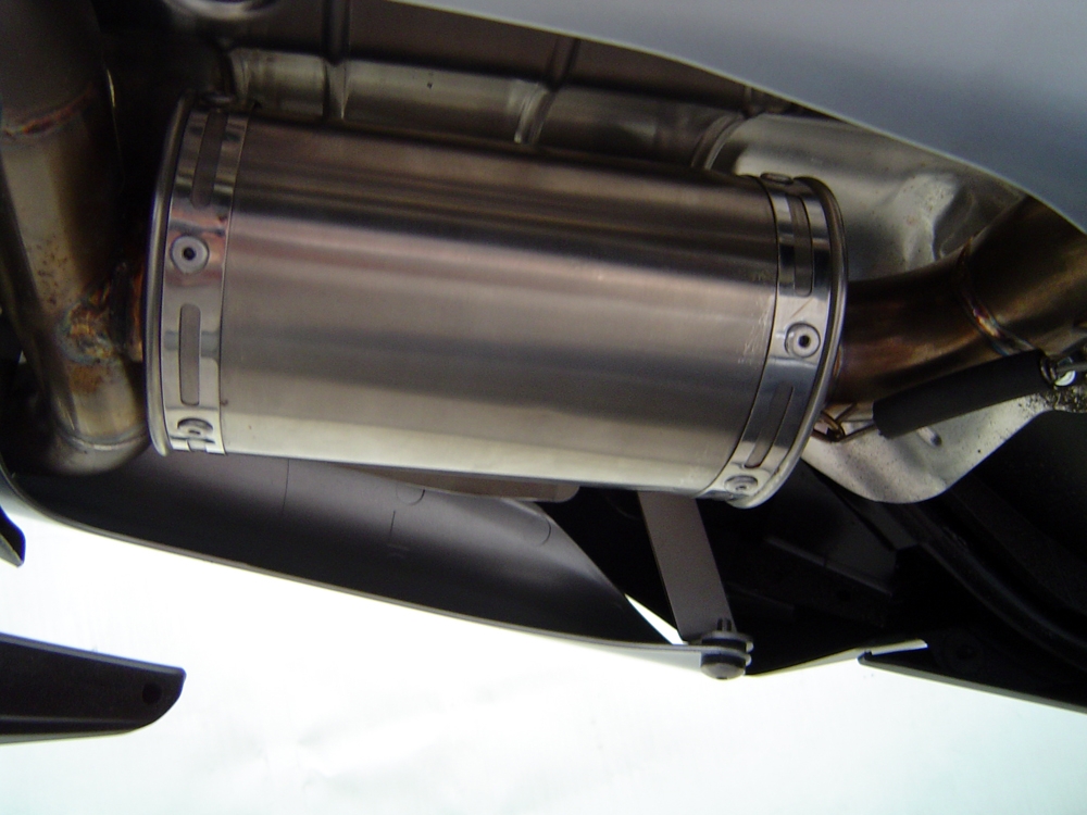 Esapament GPR compatibil cu Suzuki Gsr 600 2006 Evacuare slip-on omologata, inclusiv db killer detașabil și cot de legătură,Titanium Oval 