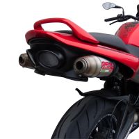 Esapament GPR compatibil cu Suzuki Gsr 600 2006 Evacuare cu dublă omologare legală, inclusiv db killers și coturi de legătură detașabile,Deeptone Inox