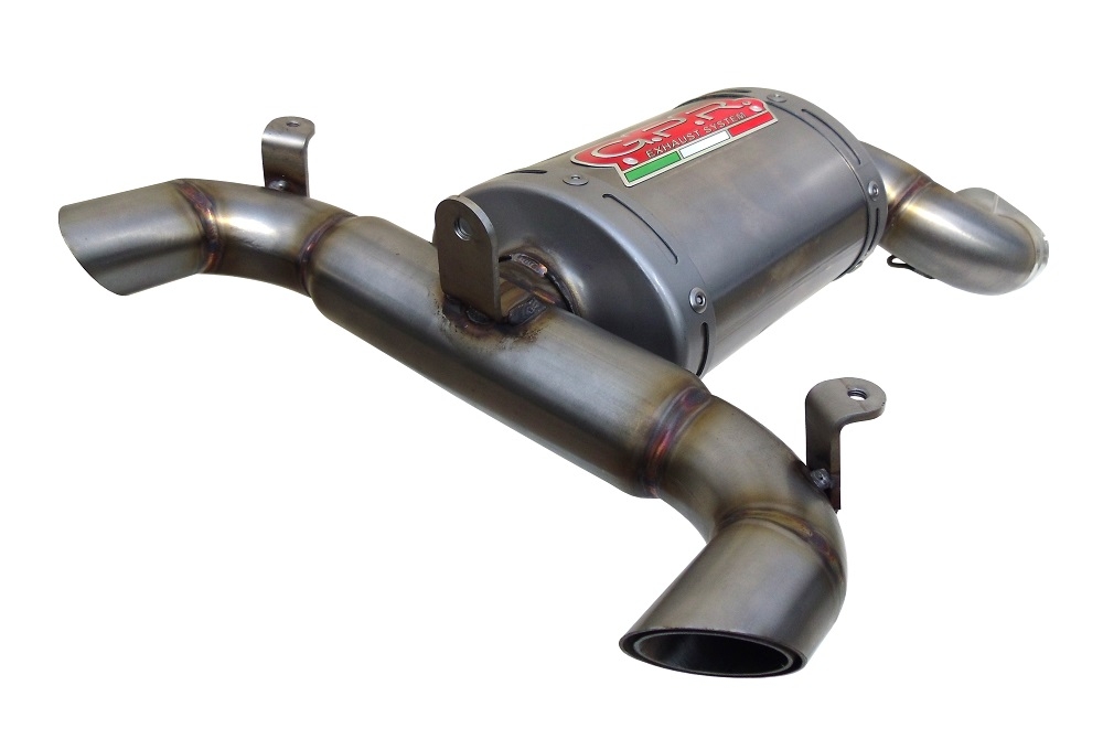 Esapament GPR compatibil cu Suzuki Gsr 600 2006 Evacuare slip-on omologata, inclusiv db killer detașabil și cot de legătură,Titanium Oval 