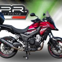 Esapament GPR compatibil cu Honda Cb 400 X 2016 Evacuare slip-on omologata, inclusiv db killer detașabil și cot de legătură,Furore Evo4 Nero