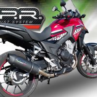 Esapament GPR compatibil cu Honda Cb 400 X 2016 Evacuare slip-on omologata, inclusiv db killer detașabil și cot de legătură,Furore Evo4 Nero