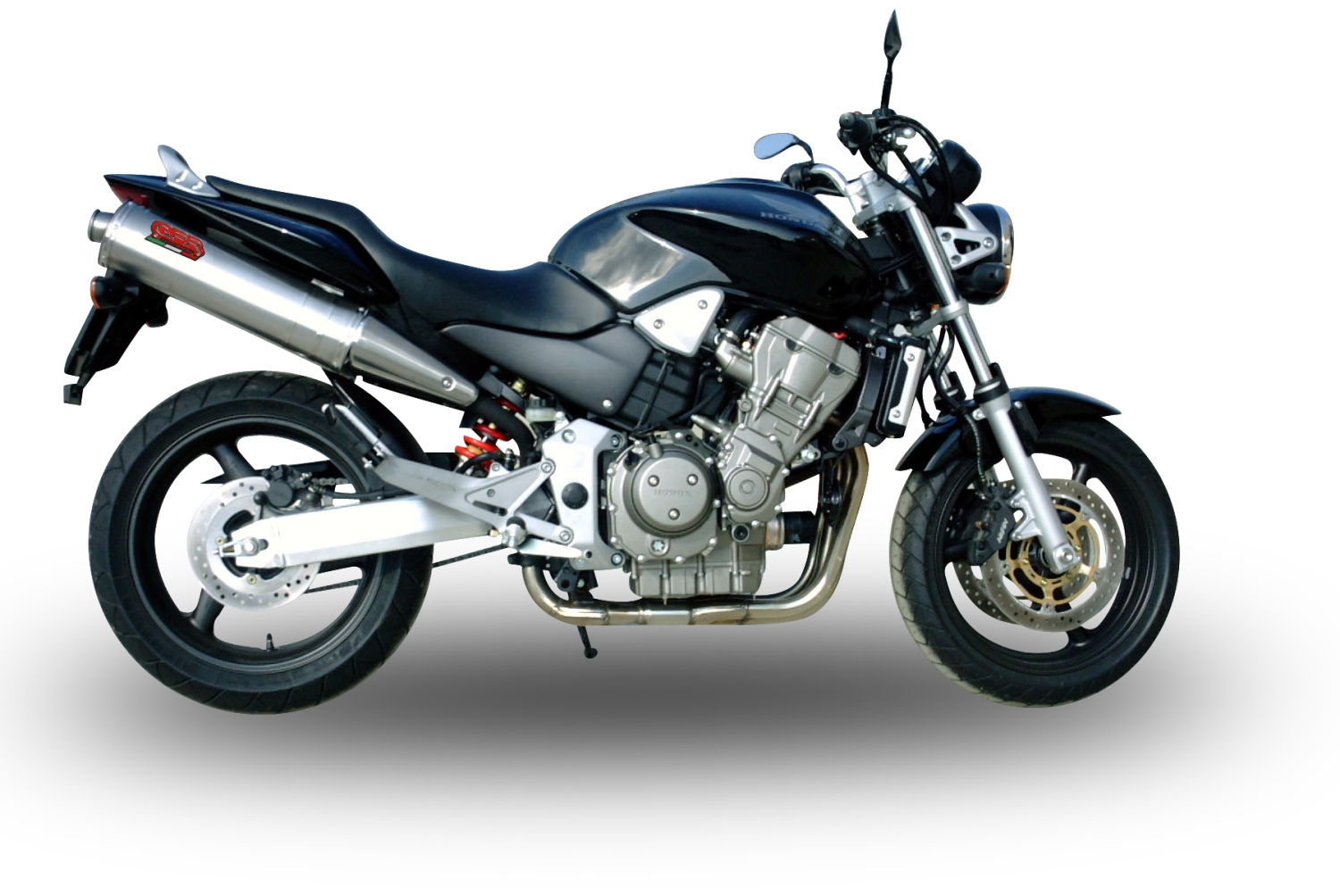 Esapament GPR compatibil cu Honda Hornet 900 - Cb 900 F 2002 Evacuare cu dublă omologare legală, inclusiv db killers și coturi de legătură detașabile,Trioval