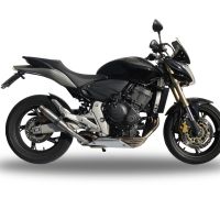 Esapament GPR compatibil cu Honda Hornet Cb 600 F 2007 Evacuare slip-on omologata, inclusiv db killer detașabil și cot de legătură,Deeptone Inox