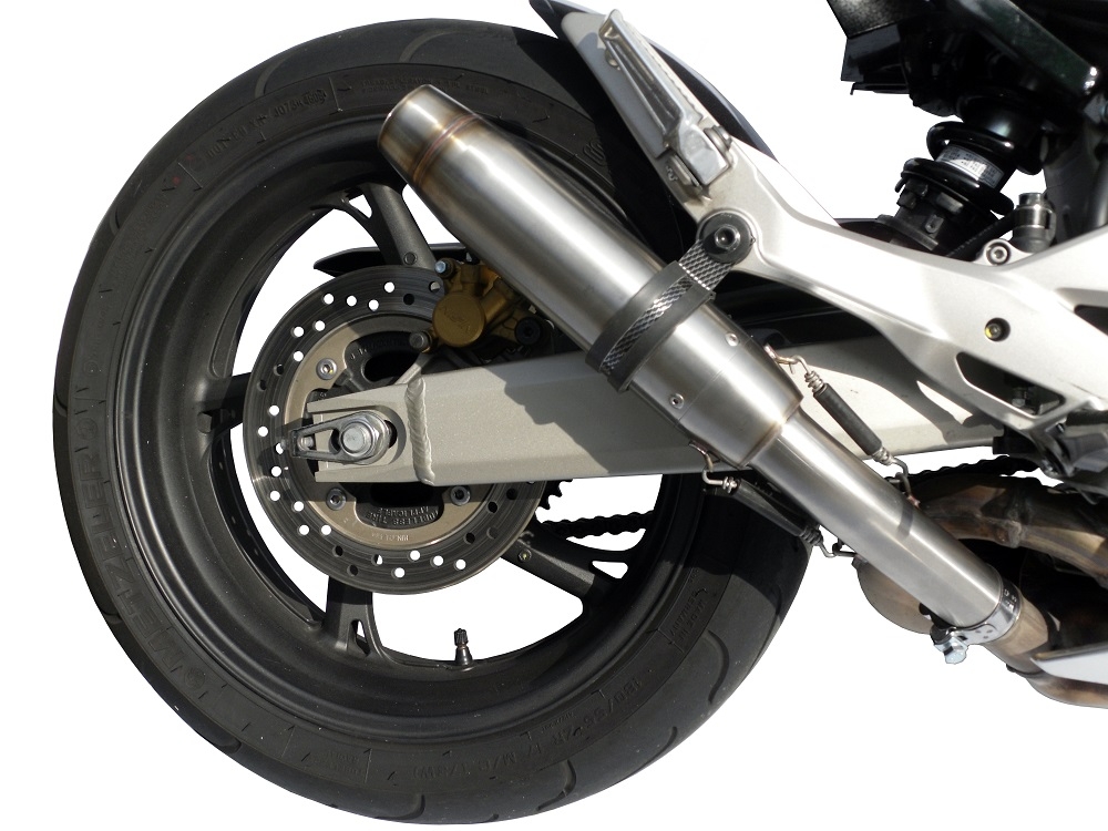 Esapament GPR compatibil cu Honda Cbr 600 F 2011 Evacuare slip-on omologata, inclusiv db killer detașabil și cot de legătură,Deeptone Inox