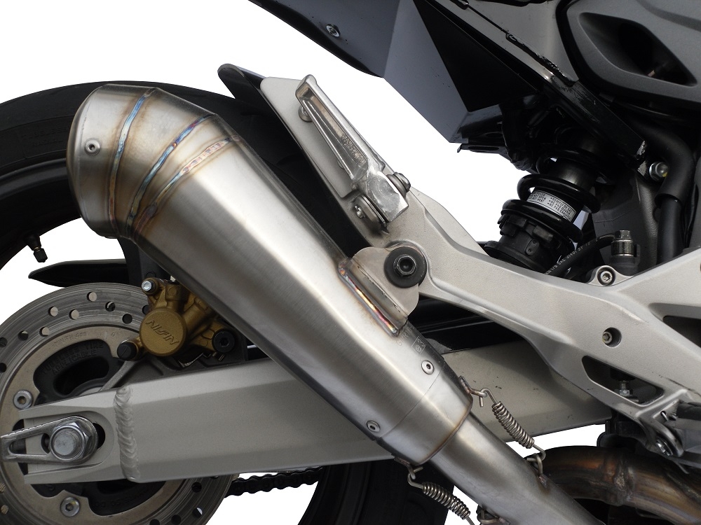 Esapament GPR compatibil cu Honda Hornet Cb 600 F 2007 Evacuare slip-on omologata, inclusiv db killer detașabil și cot de legătură,Powercone Evo