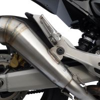 Esapament GPR compatibil cu Honda Hornet Cb 600 F 2007 Evacuare slip-on omologata, inclusiv db killer detașabil și cot de legătură,Powercone Evo