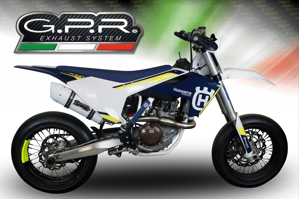 Exhaust compatible with Husqvarna FS 450 2016-2017, Albus Ceramic, Racing full system exhaust, including removable db killer