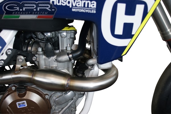 Esapament GPR compatibil cu Husqvarna FS 450 2016 Sistem complet de evacuare Racing, inclusiv db killer detașabil,Furore Poppy