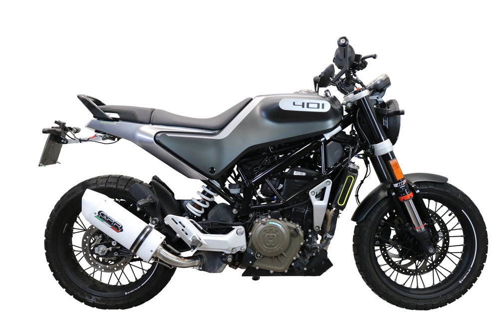 Exhaust compatible with Husqvarna Vitpilen 401 2020-2020, Albus Evo4, Homologated legal slip-on exhaust including removable db killer and link pipe