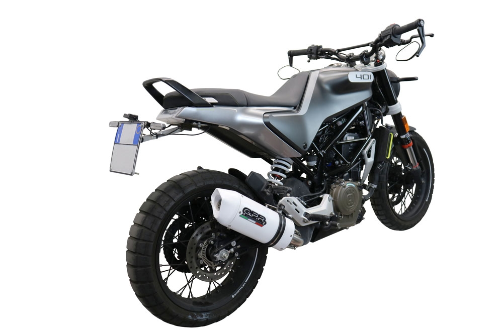 Exhaust compatible with Husqvarna Vitpilen 401 2020-2020, Albus Evo4, Homologated legal slip-on exhaust including removable db killer and link pipe