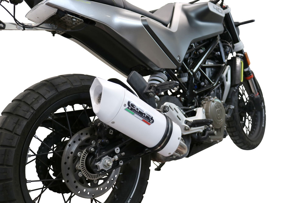 Exhaust compatible with Husqvarna Vitpilen 401 2020-2020, Albus Evo4, Homologated legal slip-on exhaust including removable db killer and link pipe
