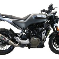 Esapament GPR compatibil cu Husqvarna Svartpilen 401 2020 Evacuare slip-on omologata, inclusiv db killer detașabil și cot de legătură,Deeptone Inox