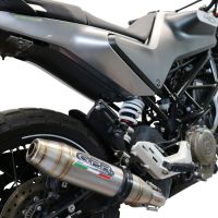 Esapament GPR compatibil cu Husqvarna Svartpilen 401 2020 Evacuare slip-on omologata, inclusiv db killer detașabil și cot de legătură,Deeptone Inox