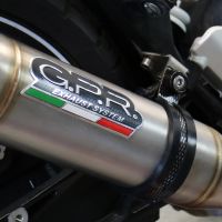 Esapament GPR compatibil cu Husqvarna Svartpilen 401 2020 Evacuare slip-on omologata, inclusiv db killer detașabil și cot de legătură,Deeptone Inox