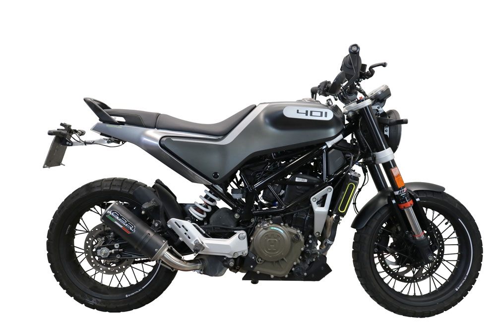 Esapament GPR compatibil cu Husqvarna Vitpilen 401 2020 Evacuare slip-on omologata, inclusiv db killer detașabil și cot de legătură,M3 Black Titanium