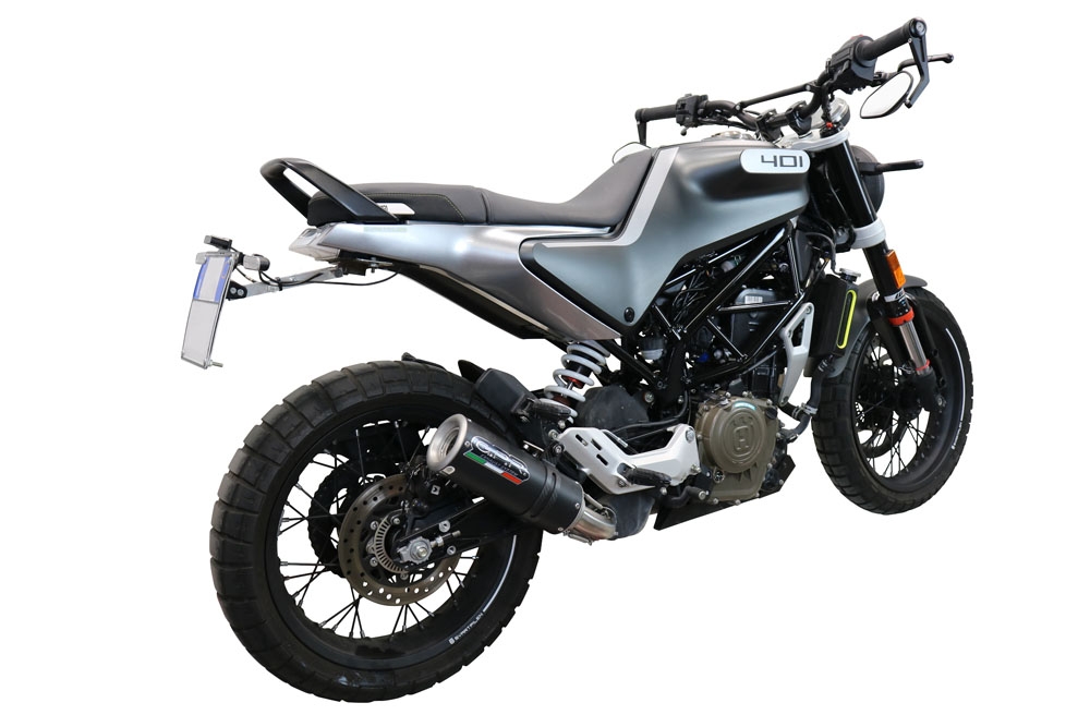 Esapament GPR compatibil cu Husqvarna Vitpilen 401 2020 Evacuare slip-on omologata, inclusiv db killer detașabil și cot de legătură,M3 Black Titanium