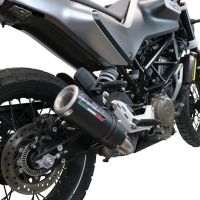 Esapament GPR compatibil cu Husqvarna Vitpilen 401 2020 Evacuare slip-on omologata, inclusiv db killer detașabil și cot de legătură,M3 Black Titanium