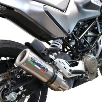 Exhaust compatible with Husqvarna Vitpilen 401 2020-2020, M3 Inox , Homologated legal slip-on exhaust including removable db killer and link pipe