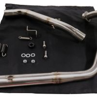 Exhaust compatible with Zontes Zt 125 G1 - U - U1 - Z2 2020-2024, M3 Black Titanium, Homologated legal full system exhaust, including removable db killer and catalyst