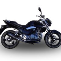Exhaust compatible with Suzuki Gw 250 F Inazuma 2012-2017, Furore Poppy, Dual racing slip-on exhaust including link pipes