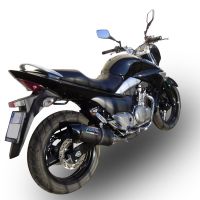 Esapament GPR compatibil cu Suzuki Gw 250 F Inazuma 2012 Evacuare cu dublă omologare legală, inclusiv db killers și coturi de legătură detașabile,Furore Nero